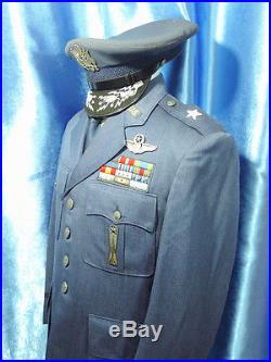 100% ORIGINAL Named Korean war US AIR FORCE general uniform USAF officer dress