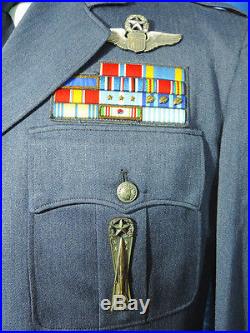 100% ORIGINAL Named Korean war US AIR FORCE general uniform USAF officer dress
