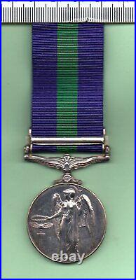 1918-1962 R. A. F. General Service Medal Canal Zone Bar Medal & Ribbon (055)