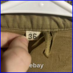 1943 Philmac Sportswear Military mackinaw Field Jacket OD Sz 36 Stock 55-C-33110