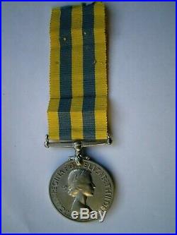 1950-53 British Korean War medal Army Sapper F T Lovell Royal Engineers