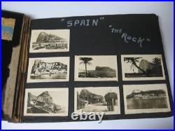 1950 Korean War Mediterranean Cruise Photo Album Book-USS Waccamaw + Port Papers