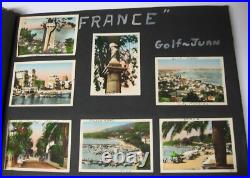 1950 Korean War Mediterranean Cruise Photo Album Book-USS Waccamaw + Port Papers