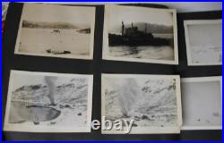 1950 Korean War Mediterranean Cruise Photo Album Book-USS Waccamaw + Port Papers