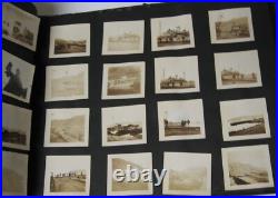 1950 Korean War Mediterranean Cruise Photo Album Book-USS Waccamaw + Port Papers