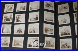 1950 Korean War Mediterranean Cruise Photo Album Book-USS Waccamaw + Port Papers