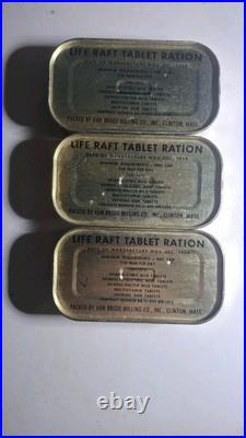 1950 Life Raft Tablet Ration Perfect Condition Military Ration