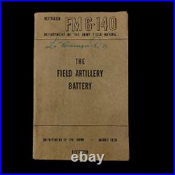 1950 Near Mint Korean War Field Artillery Battery Lt. Soldier Named Book