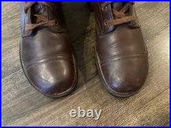 1950 US Military Leather Combat Boots Korean War Endicott Johnson