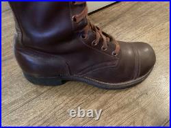 1950 US Military Leather Combat Boots Korean War Endicott Johnson