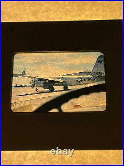 1950's Korean War US Military navy air base photo slides