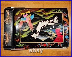 1950's Lacquered Occupied Japan Photo Album Korean War Photos