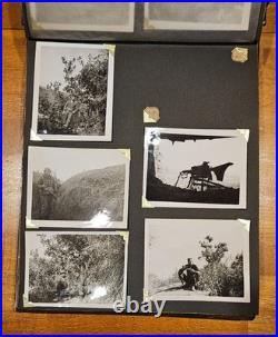 1950's Lacquered Occupied Japan Photo Album Korean War Photos