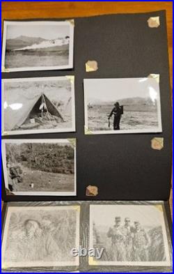 1950's Lacquered Occupied Japan Photo Album Korean War Photos