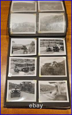 1950's Lacquered Occupied Japan Photo Album Korean War Photos