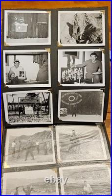 1950's Lacquered Occupied Japan Photo Album Korean War Photos