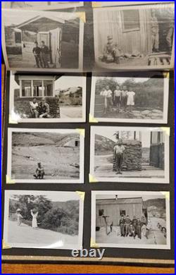 1950's Lacquered Occupied Japan Photo Album Korean War Photos