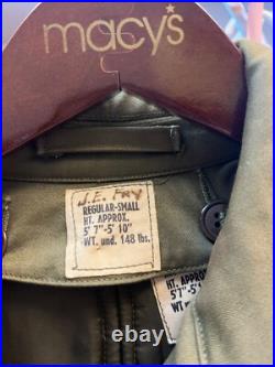 1950's US ARMY OVERCOAT TRENCH COAT 1950S KOREAN WAR ERA SIZE SMALL (BH)