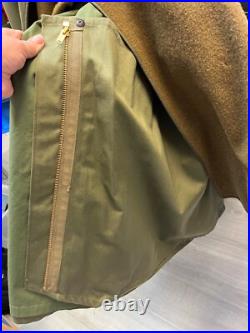 1950's US ARMY OVERCOAT TRENCH COAT 1950S KOREAN WAR ERA SIZE SMALL (BH)