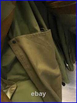 1950's US ARMY OVERCOAT TRENCH COAT 1950S KOREAN WAR ERA SIZE SMALL (BH)