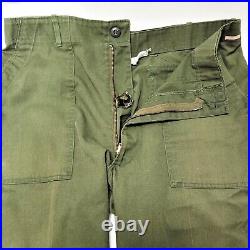 1950s/60s Vintage Trousers OG-107 Sateen 34x29 Type 1 Pants Korean War Patch