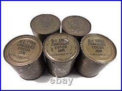1950s B-1 unit ration Korea Korean War Crackers Cocoa Jam