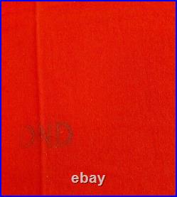 1950s Korean War Globe Mills Canada Military DND RED Wool Blanket Mothproof
