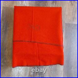 1950s Korean War Globe Mills Canada Military DND RED Wool Blanket Mothproof