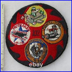 1950s Korean War US NAVY CARRIER AIR GROUP 102 CAG Gaggle PATCH Japanese Made