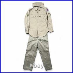 1950s US Army Khaki Uniform Set Shirt Pants Garrison Cap Korean War Era