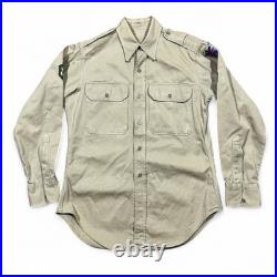 1950s US Army Khaki Uniform Set Shirt Pants Garrison Cap Korean War Era