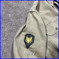 1950s US Army Khaki Uniform Set Shirt Pants Garrison Cap Korean War Era