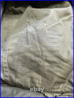 1950s US Army M-1951 Fishtail Parka Complete M51 Military Jacket NOS New Medium