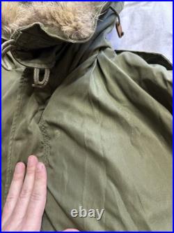 1950s US Army M-1951 Fishtail Parka Complete M51 Military Jacket NOS New Medium