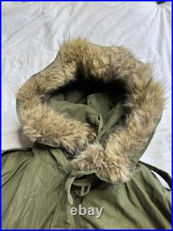 1950s US Army M-1951 Fishtail Parka Complete M51 Military Jacket NOS New Medium