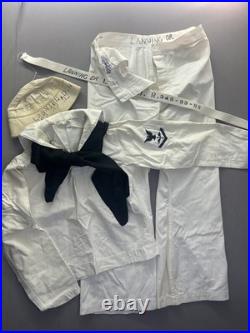 1950s US Navy Dress White Uniform 5-Pc Named Aviation Machinist's Mate Korea