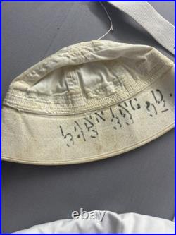 1950s US Navy Dress White Uniform 5-Pc Named Aviation Machinist's Mate Korea