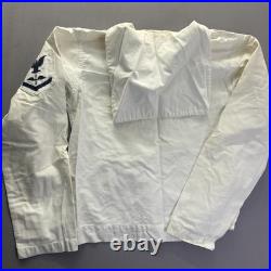 1950s US Navy Dress White Uniform 5-Pc Named Aviation Machinist's Mate Korea