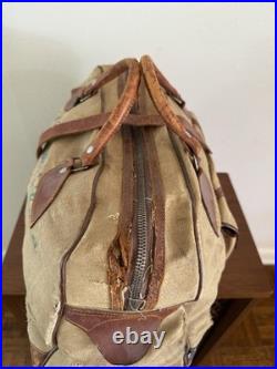 1950s Vtg Korean War Hand Painted Okinawa & Korea UN Forces Souvenir Duffel Bag 1950s Vtg Korean War Hand Painted Okinawa & Korea UN Forces Souvenir Duffel Bag