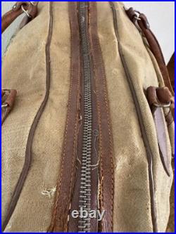 1950s Vtg Korean War Hand Painted Okinawa & Korea UN Forces Souvenir Duffel Bag 1950s Vtg Korean War Hand Painted Okinawa & Korea UN Forces Souvenir Duffel Bag