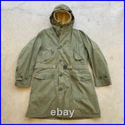 1950s Vtg M-1947 USAF Overcoat Parka with Frieze Liner sz Medium 50s Hood Military