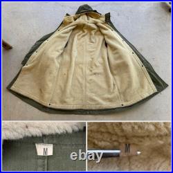 1950s Vtg M-1947 USAF Overcoat Parka with Frieze Liner sz Medium 50s Hood Military