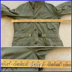 1950s Vtg M-1947 USAF Overcoat Parka with Frieze Liner sz Medium 50s Hood Military