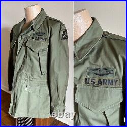 1950s Vtg M-1950 Korean War US Army ARVN ADVISOR Field Jacket REGULAR SMALL 50s