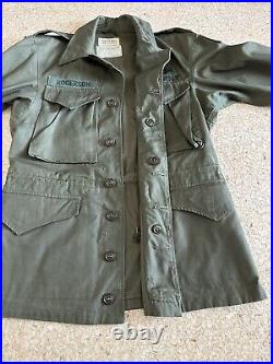 1950s Vtg M-1950 Korean War US Army ARVN ADVISOR Field Jacket REGULAR SMALL 50s