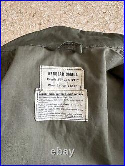 1950s Vtg M-1950 Korean War US Army ARVN ADVISOR Field Jacket REGULAR SMALL 50s