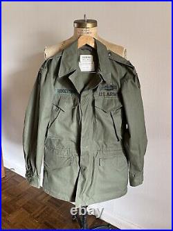 1950s Vtg M-1950 Korean War US Army ARVN ADVISOR Field Jacket REGULAR SMALL 50s