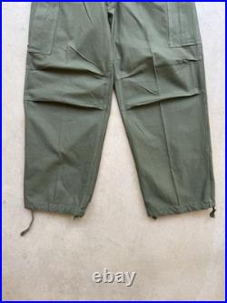 1950s Vtg US Army M-1951 Cargo Field Pants Regular Small W 31 L 30 Sateen OD 50s