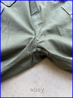1950s Vtg US Army M-1951 Cargo Field Pants Regular Small W 31 L 30 Sateen OD 50s