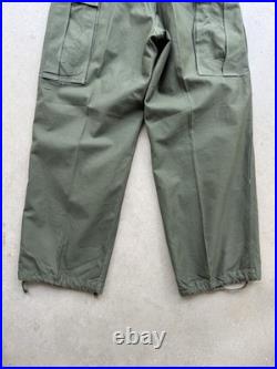 1950s Vtg US Army M-1951 Cargo Field Pants Regular Small W 31 L 30 Sateen OD 50s